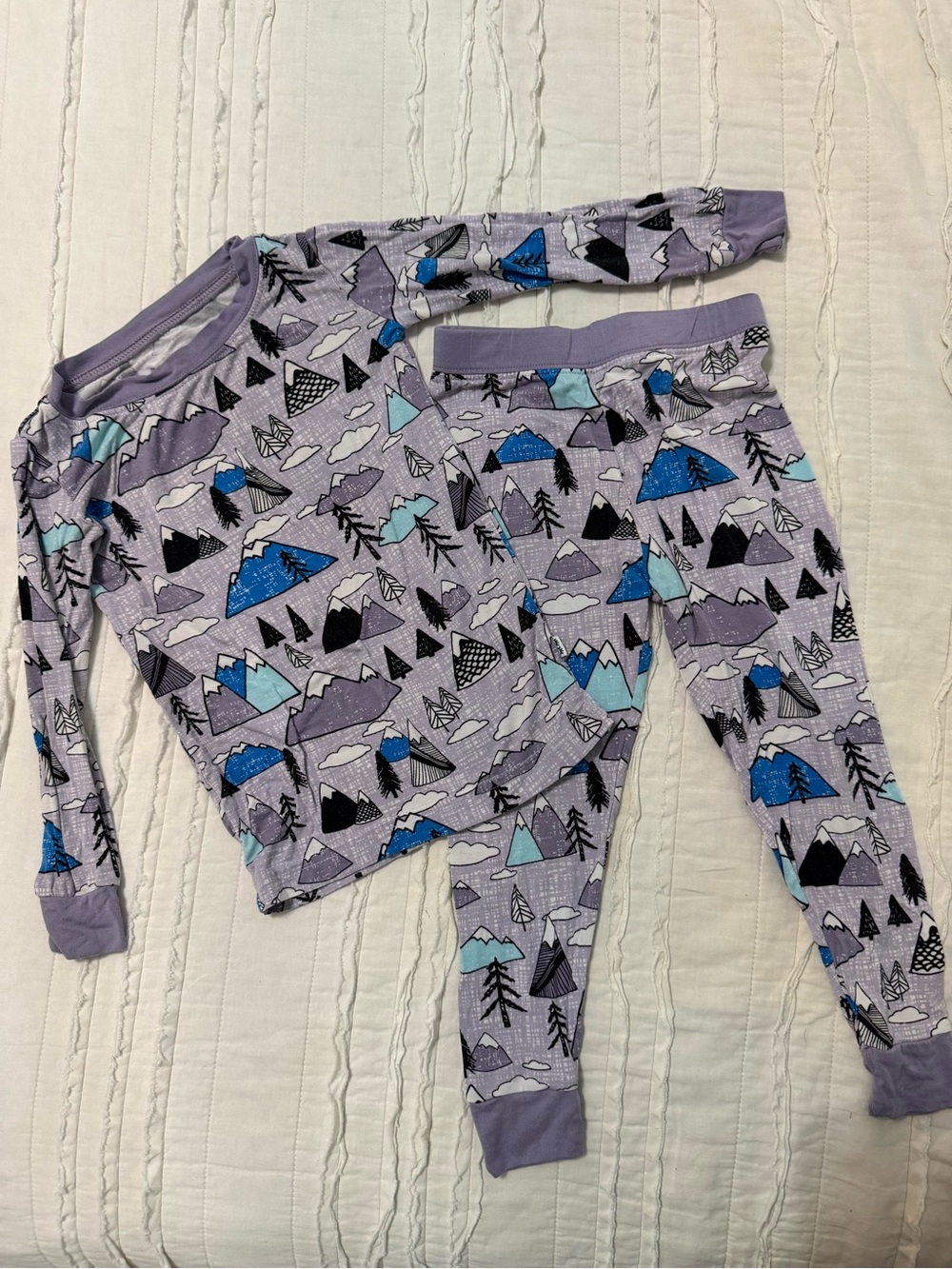 Little Sleepies Mountains Print 2 piece Pajama Set - Long Sleeve & Pants